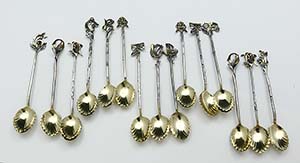 Gorham congratulations spoons sterling silver circa 1890